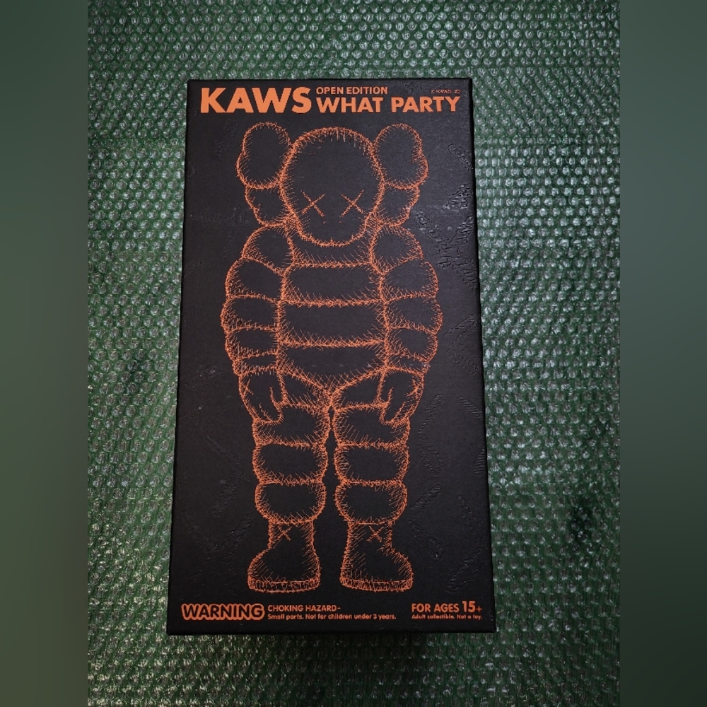 Kaws "What Party" Orange Vinyl Figure